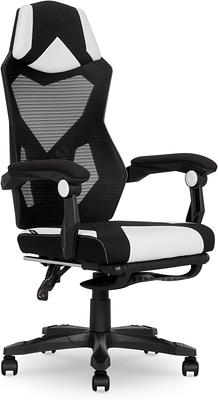 Gamer Gear Gaming Office Chair with Extendable Leg Rest, Black