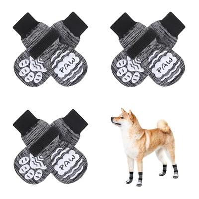 BEAUTYZOO Anti Slip Dog Socks for Small Medium Large Dogs,Paw Protector  with Grips for Hardwood Floor Hot/Cold Pavement,Traction Control 3 Pairs  AntiTwist Dog Shoes to Prevent Licking for Senior Dog - Yahoo