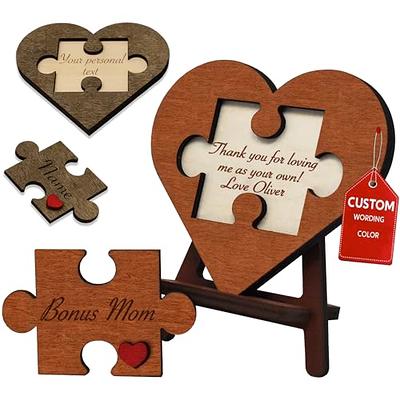 Custom Step Mom Gift Ideas - Personalized Bonus Mom Gifts from Daughter, Christmas  Gift for Mother in Law, Other Mom Mothers Day Gifts, Second Mom Gifts  Birthday, Thanksgiving Present Puzzle Piece 