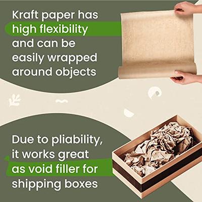 RUSPEPA Kraft Paper Roll - 30 inches x 32.8 feet - Recyclable Paper Perfect  for Wrapping, Craft, Packing, Floor Covering, Dunnage, Parcel, Table