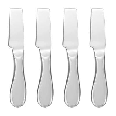 YIFARUBE 5 Pieces Cheese Spreader Knife Set, Mini Serving Tongs, Stainless  Steel Multipurpose Butter Spreader Knives - Yahoo Shopping