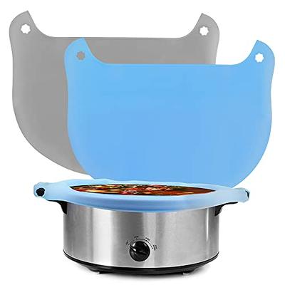  Slow Cooker Liners Fit 7-8 Quart Oval Slow Cooker, FRTIM  Reusable & Leakproof Silicone Crock Pot Liners Dishwasher Safe Cooking Pot  Liner 2PCS - Black: Home & Kitchen