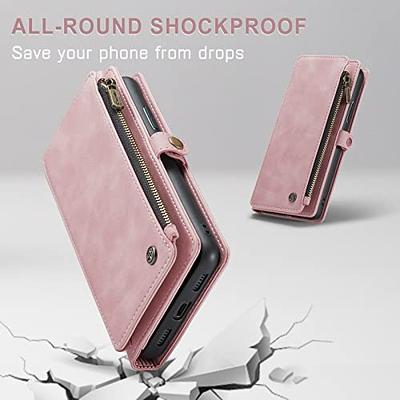 iPhone XR Leather Flip Case Cover,iPhone XR Zipper Wallet Case for