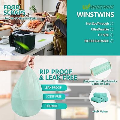 Biodegradable Garbage Bags, 3-5 Gallon Small Trash Bag, Compostable Waste  Bags Wastebasket Trash Can Bin Liners for Bathroom Bedroom Office
