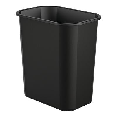 RW Clean 55 gal Black Plastic Trash Can Liner - Heavy-Duty, 1.5