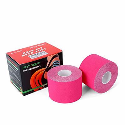 PHYTOP 2 Rolls K Tape Knee Support 2 Inches X 16.4 Feet Uncut Roll