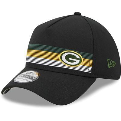 Men's New Era White Green Bay Packers Retro Cuffed Knit Hat with