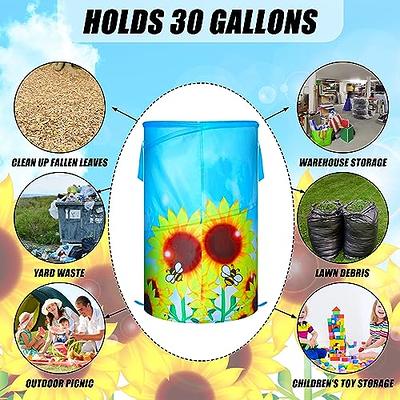 Garden Trash Bags Portable Collapsible Garden Leaf Trash Can For