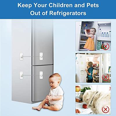 Refrigerator Lock Combination 4 Pack Fridge Locks for Adults Mini Fridge  Locks for Kids Refrigerator Adhesive Lock Freezer Door Lock Child Safe 