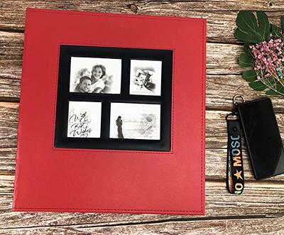 Artmag Photo Album 4x6 1000 Photos, Large Capacity Wedding Family Leather Cover Picture Albums Holds Horizontal and Vertical 4x6 Photos with Black