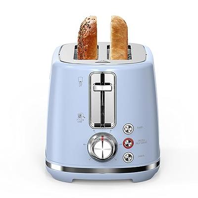 2 Slice Stylish Toaster, 2 Slice Toaster with Bagel Setting