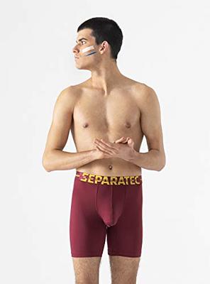 Separatec Men's Dual Pouch Underwear Active Mesh Cool Performance Long  Boxer Briefs 3 Pack
