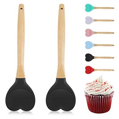 Silicone spatula with wooden handle 