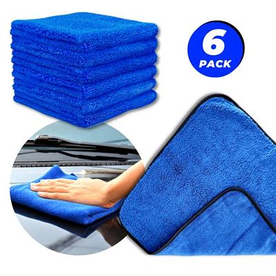 Microfiber Cleaning Cloth Pack of 6 – Car Cleaning Supplies Microfiber  Towels for Car – 16 x 16 Inch Ultra Absorbent Rags for Cleaning Detailing  Supplies – Non-Scratch Drying Towels for Cars - Yahoo Shopping