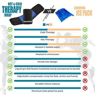 Medvice 2 Reusable Hot and Cold Ice Packs for Injuries, Joint Pain, Muscle  Soreness and Body Inflammation - Reusable Gel Wraps - Adjustable & Flexible