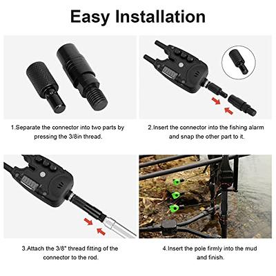 doorslay Fishing Bank Rod Holders, Carp Bank Rod Holders, Extending  Aluminum Adjustable Rod Holders Pole Rest for Bite Alarm