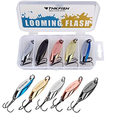 THKFISH Fishing Lures Trout Lures Fishing Spoons Lures for Trout Pike Bass  Crappie Walleye Color C 1/2oz 5pcs - Yahoo Shopping