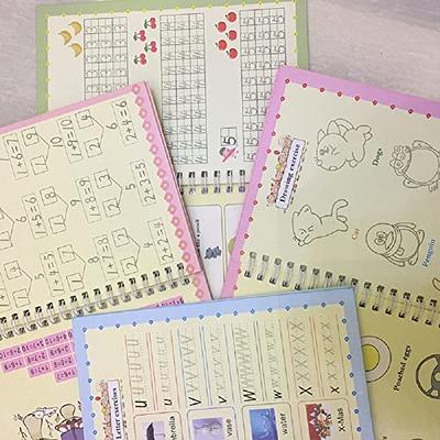 Practice Copybook English Tracing Grooves Design Kids Drawing Writing Book