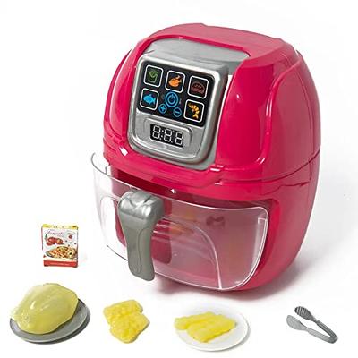 UNIH Kids Air Fryer with Play Food Toddler Toys Age 2-4 Cooking Kitchen  Playset for 2 Year Old Girls Boys Gift