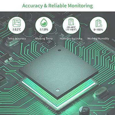 Bluetooth Thermometer Hygrometer 3 Pack, Diivoo Smart Humidity Sensors,  Indoor Temperature Monitors with App Alerts, Humidity Meters for  Greenhouse, Room, Pets, Basement - Yahoo Shopping