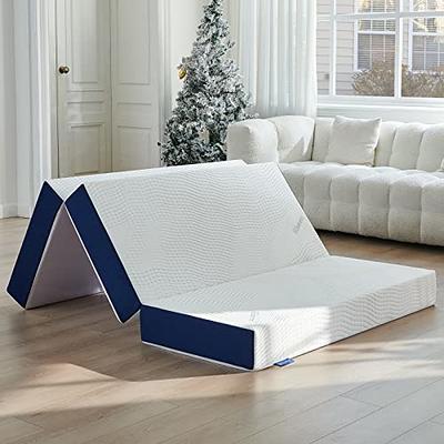 Costway 76 x 31 x 4 Inch Tri Folding Foam Mattress with Bamboo Fiber Cover  and Handle-Gray - Yahoo Shopping