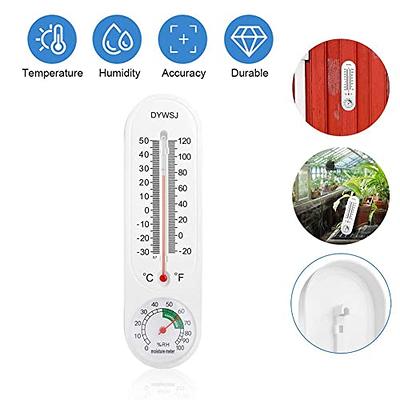 Outdoor/Indoor Thermometer Hygrometer Humidity Meter Thermometers  Temperature Humidity Gauge Meter with Celsius/Fahrenheit (℃/℉) for Patio  Field Cellar Garden Humidors Greenhouse - Yahoo Shopping