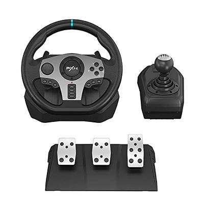 Roda de corrida para PC, PXN V3II 180 graus universal USB carro Sim volante  de corrida com pedais para PS3, PS4, Xbox One, Xbox Series X/S, Nintendo  Switch (laranja)