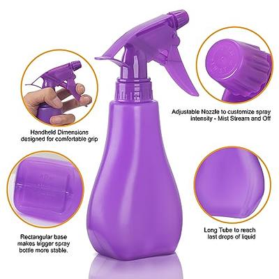 Hula Home Continuous Spray Bottle (10.1oz/300ml) Empty Ultra Fine Plastic Water  Mist Sprayer – For Hairstyling, Cleaning, Salons, Plants, Essential Oil  Scents & More - Black 