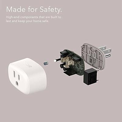 Nooie Bluetooth Smart Plug, WiFi Mini Smart Outlet, Remote/Voice Control,  Compatible with Alexa Google Home, Schedule Timer, Child Lock, ETL