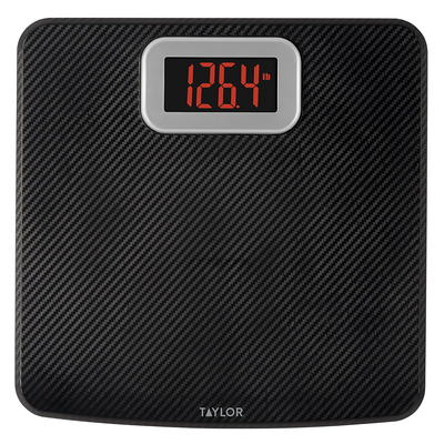 Taylor Digital Bathroom Scale with Carbon Fiber Finish - Yahoo Shopping