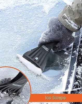 Ice Scraper Snow Brush for Car Car Snow Shovel with Ergonomic Foam Grip Winter Car Care Blue