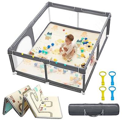 Costzon Large Baby Playpen with Mat, Playpen for Babies and