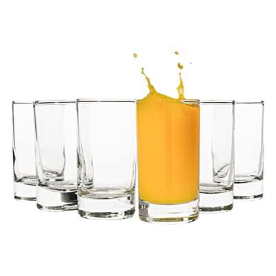 Tessco 8 Set Square Drinking Glasses Square Glass Cup Clear  Highball Drink Tumbler for Coffee Beer Juice High Borosilicate Material  Light Weight Small Size Short Cute Glass Set (12 oz)