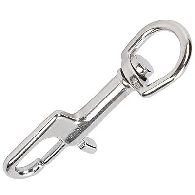 BRUFER 209353-1 Swivel Eye Snap Hook 2-inch by 1/4-inch Nickel