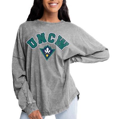 Men's Champion Heathered Oatmeal UNC Wilmington Seahawks Eco Powerblend  Crewneck Sweatshirt