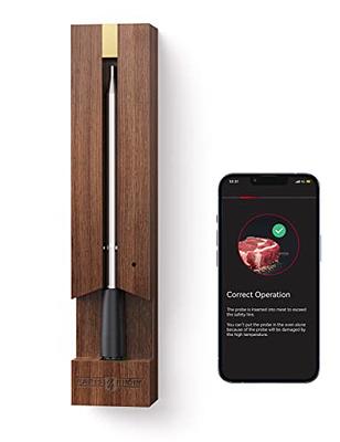  CHEF iQ Smart Wireless Meat Thermometer with 3 Ultra-Thin  Probes, Unlimited Range Bluetooth Meat Thermometer, Digital Food Thermometer  for Remote Monitoring of BBQ Grill, Oven: Home & Kitchen