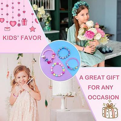 Little Girls Ballet Beaded Bracelet, Toddler Kids Jewelry Birthday Gifts,  Kids Bracelets.