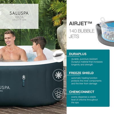 Coleman SaluSpa 4-6 Person Inflatable Portable Massage Hot Tub Spa