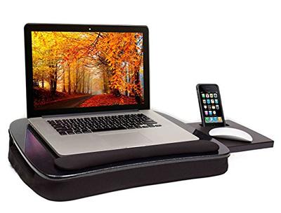 Lap Desk for Laptop, Lightweight Lap Desk with Pillow Cushion, Fits up to  15.6 inch Laptop, Portable Lap Desk with Handle, Anti-Slip Support Ledge