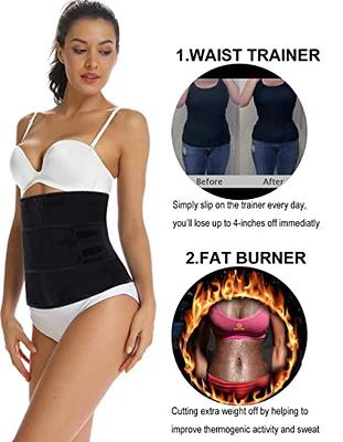 Allegra K Women's 3 Hooks Waist Workout Trainer Tummy Control Body