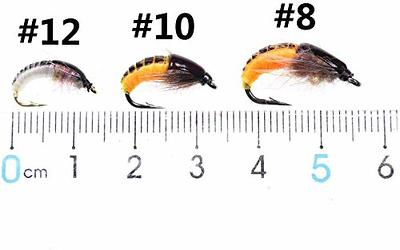 Greatfishing 9pc 3 Colors Super Sturdy Realistic Nymph Scud Flies