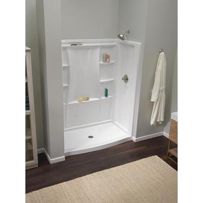 American Standard Ovation Curve 60 in. L x 30 in. W Alcove Shower Pan Base  with Left Drain in Arctic White (retail price $269) Auction