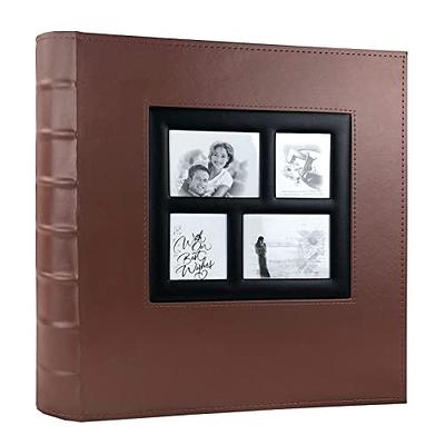 Artmag Photo Album 4x6 1000 Photos, Large Capacity Wedding Family Leather  Cover Picture Albums Holds Horizontal and Vertical 4x6 photos with Black