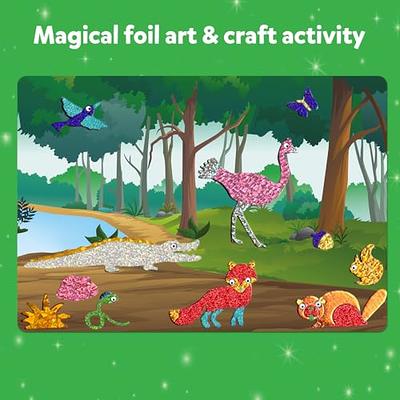  Alritz Foil Crafts Fun Kit, No Mess Foil Art Kit Toys for Kids  Animals Space Cars, Foil Stickers, Art Craft Supplies, DIY Christmas Gift  for Girls Boys Toys 4 5 6