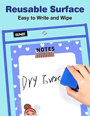 Pack of 30 Dry Erase Pockets with Ring, Size 10X13 Inches, Dry Erase Pocket  Sleeves, Teacher Supplies, Organization for Classroom, Reusable Dry Erase  Sheets Ticket Holder Pockets - Yahoo Shopping