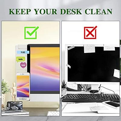 2Pcs Monitor Memo Board - Computer Message Board for Office Desk