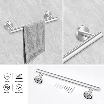 Ntipox 4 Piece Stainless Steel Matte Black and Brushed Gold Bathroom Hardware Set Include Hand Towel Ring Holder, Toilet Paper Holder,and 2 Robe Towel