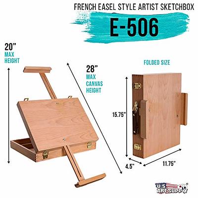 Portable Sketch Easel Wooden Desktop Artist Tabletop Drawing Board Stand