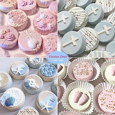 Oreo Mold Silicone, 2 PCS Silicone Mold Oreo Cookie Chocolate 12-Cavity  Round Chocolate Covered Oreos Mold for Candy, Pudding, Mini Soap, Cupcake