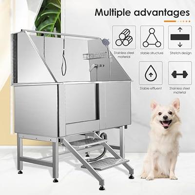 VEVOR Pet Dog Grooming Bath Tub Dog Wash Tub Stainless Steel Shower Salon -  Yahoo Shopping